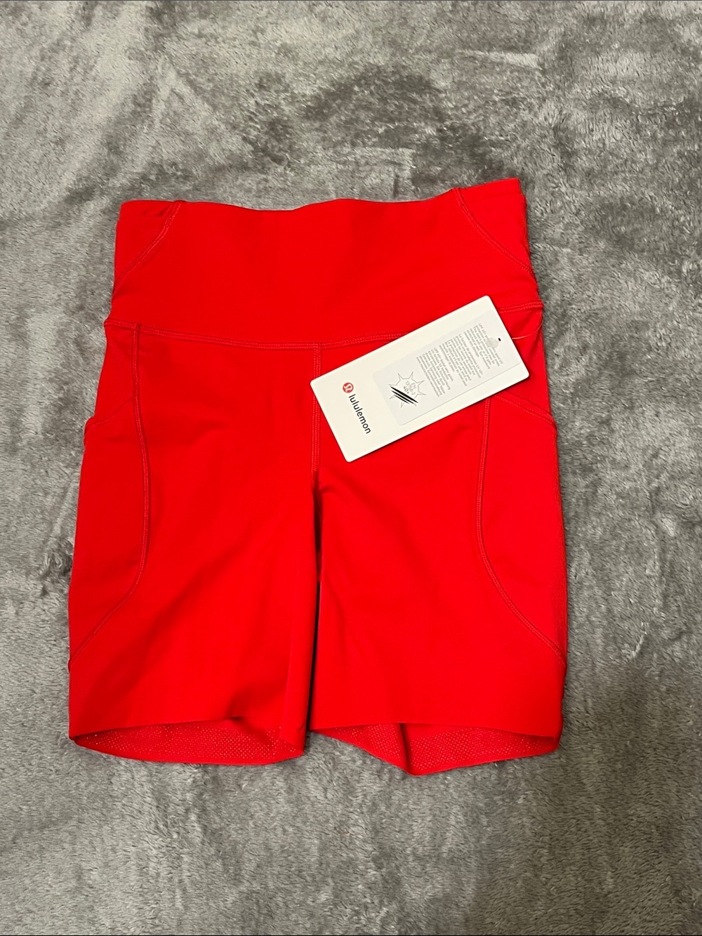 🆕 Lululemon Fast an Free HR Short 6” w/Side Pockets in Oxford Red, size 4 - Picture 3 of 7